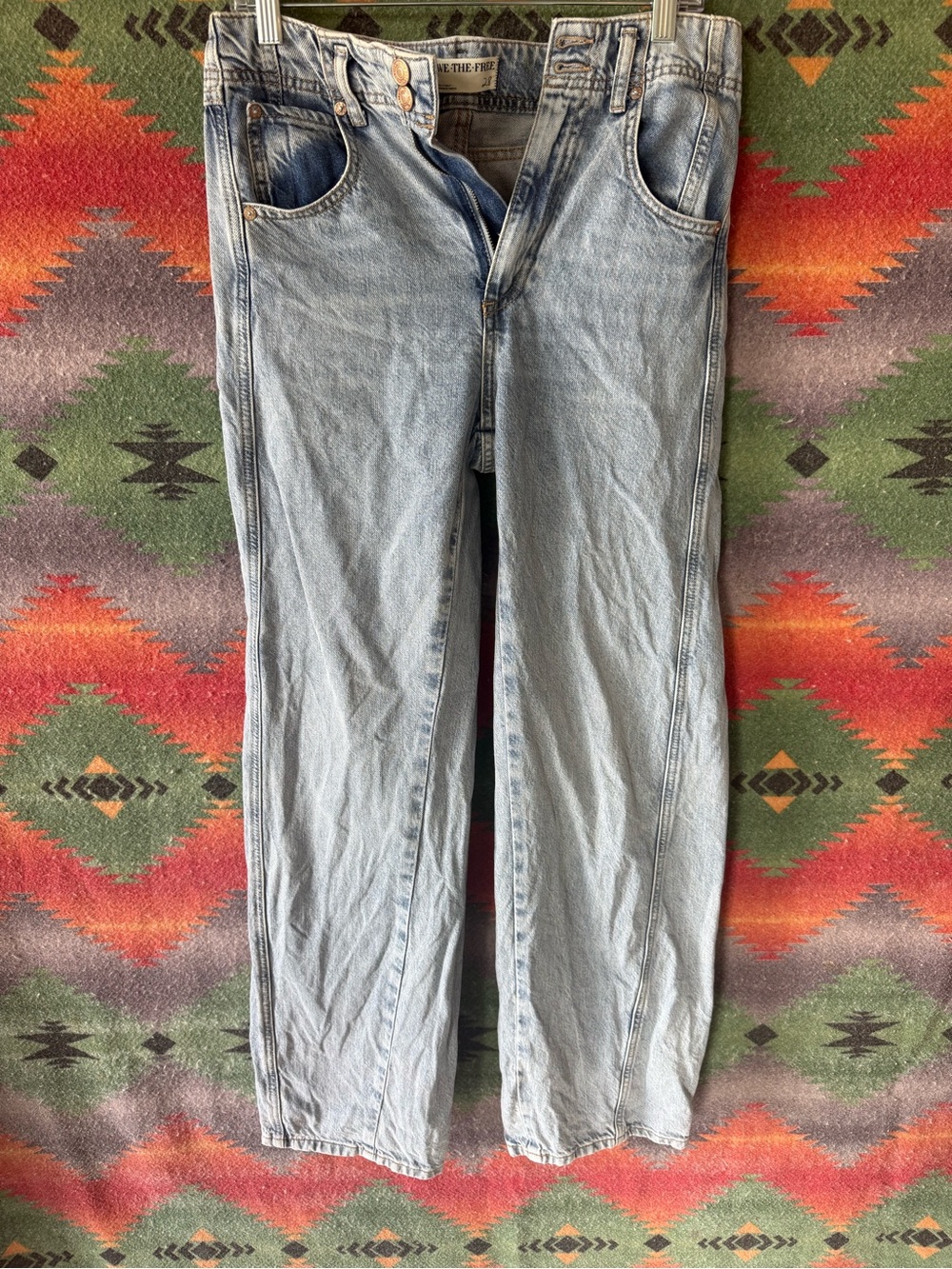 We The Free Light Blue Denim High-Rise Jeans